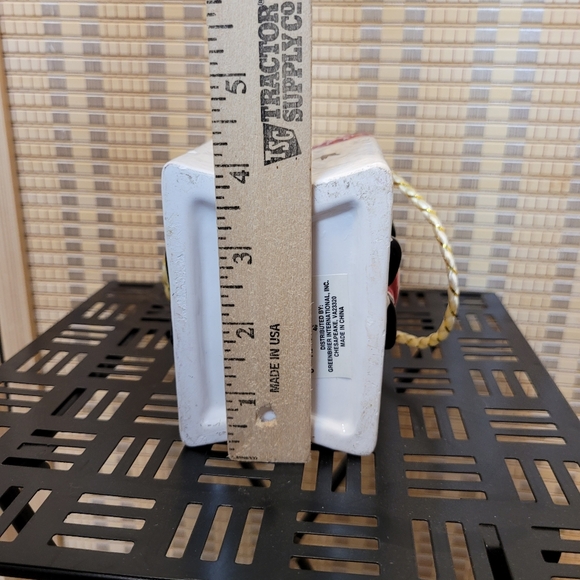 Ceramic Santa basket with rope handles - Picture 6 of 8